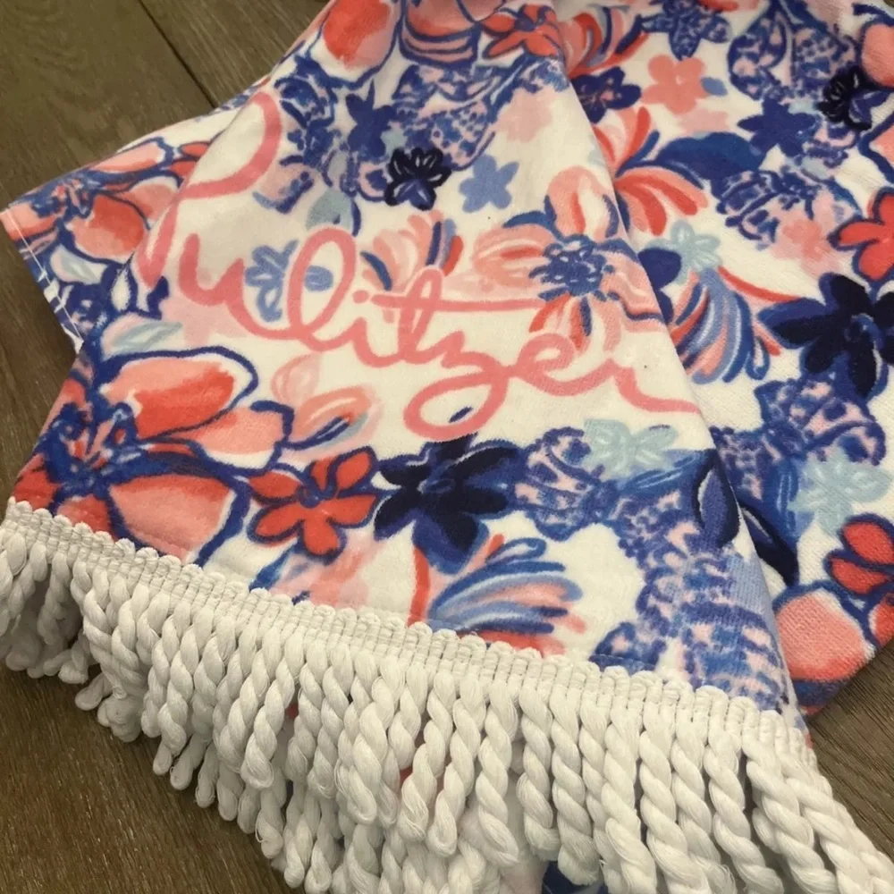 LILLY PULITZER GWP BEACH POOL COTTON TOWEL 60X30 